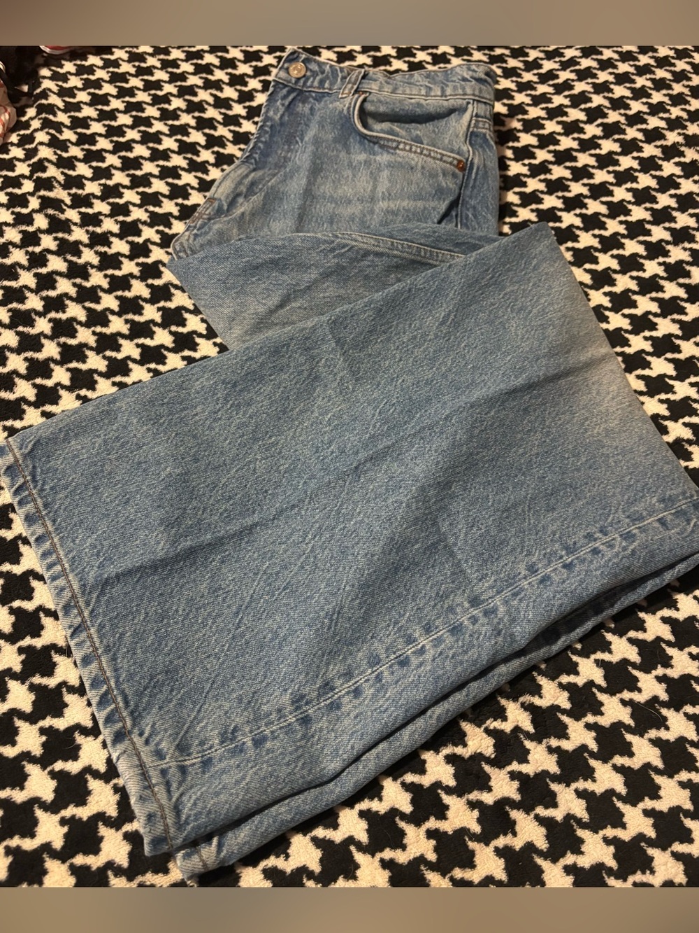 Reformation Cary High-Rise Wide-Leg Jeans - Dark Blue size 30